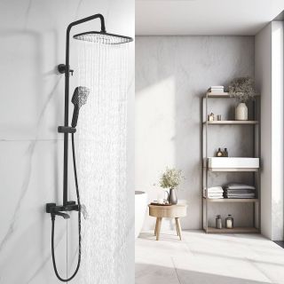 Душевая стойка Shevanik S4136H чёрный